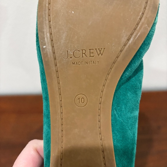 J. Crew CeCe Suede Ballet Flats - Teal, 10 - Picture 7 of 7